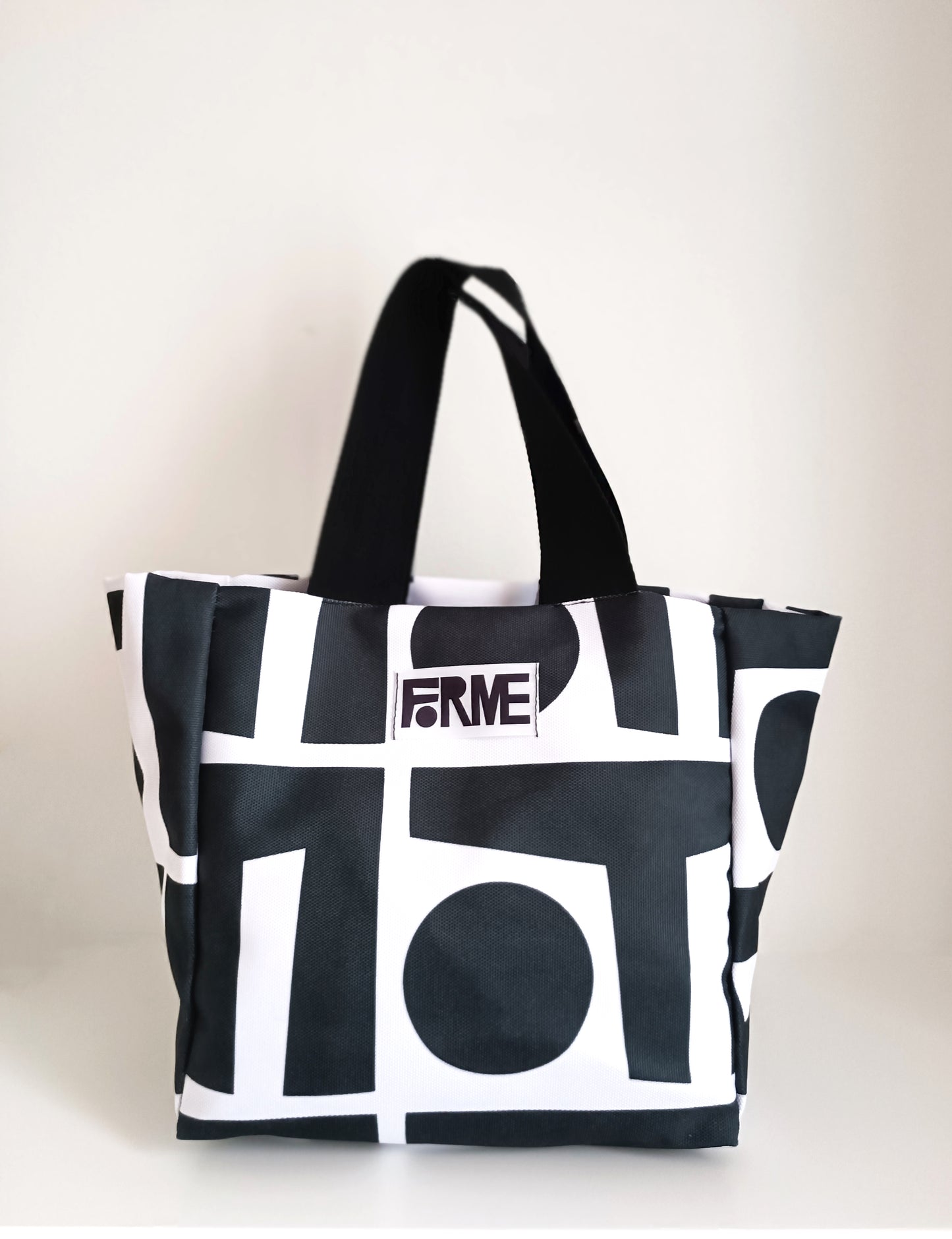 Sac Easy - Petit sac cabas en blanc et noir