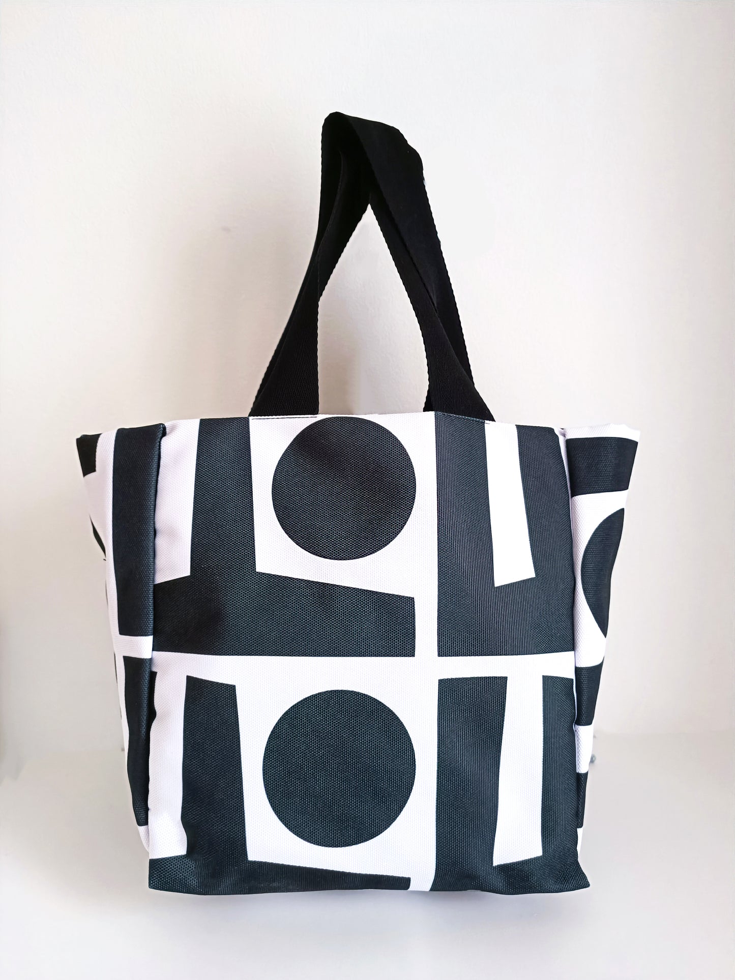 Sac Easy - Petit sac cabas en blanc et noir