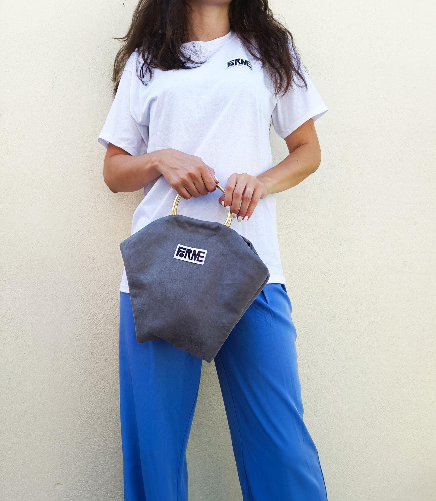 Small Bag 1 - Gray - Upcycled Shape